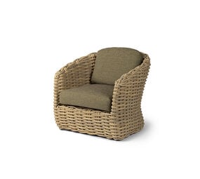 GOMMAIRE Outdoor | Organic Living Easy Chair Feline | CL PE Wicker Natural