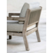 GOMMAIRE Outdoor | Organic Living Fauteuil Mario 1 place | Teck gris naturel / Corde