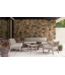 GOMMAIRE Outdoor Meubels | Organic Living 1-seters Mario | Teak Naturgrå / Tau