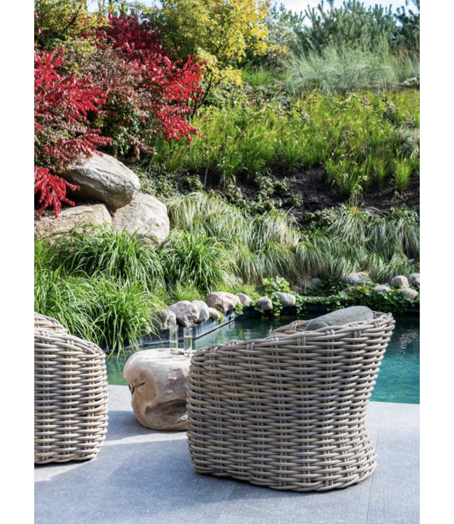 GOMMAIRE Outdoor Meubels | Organic Living Fauteuil Chat | CL PE Osier Naturel