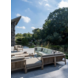Gommaire Monoposto Copenaghen | Teak riciclato grigio naturale + cuscino Gommaire Monoposto Copenaghen | Teak riciclato grigio naturale + cuscino