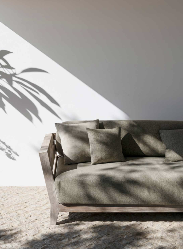 GOMMAIRE - Organic Living - Design Furniture Divano Mia 3 posti | Teak grigio naturale GOMMAIRE - Organic Living - Design Furniture Divano Mia 3 posti | Teak grigio naturale