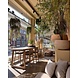 GOMMAIRE Outdoor | Organic Living Bartisch Dennis Large | Recyceltes Teakholz, Naturgrau
