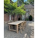 GOMMAIRE Outdoor | Organic Living Tisch Jacob Groß | Recyceltes Teakholz Naturgrau