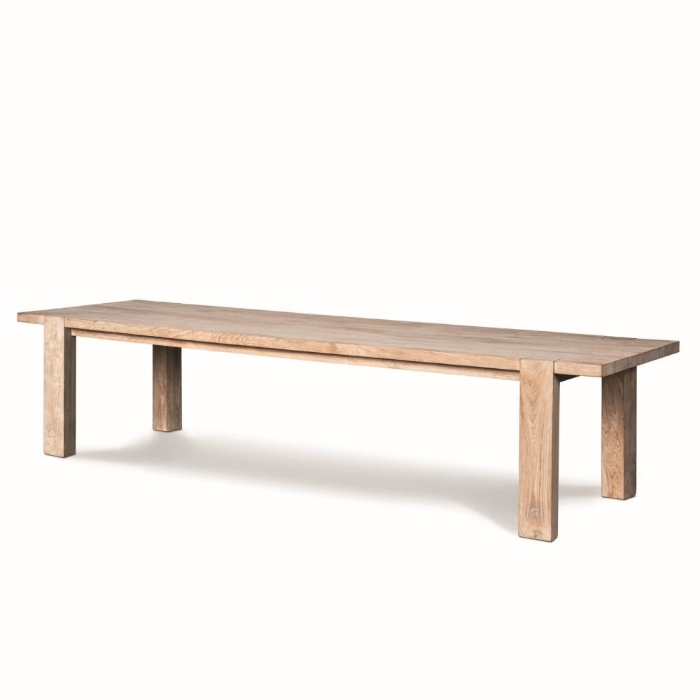 GOMMAIRE Outdoor | Organic Living Table Maximus | Teak Natural Grey
