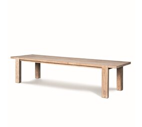 GOMMAIRE Outdoor | Organic Living Table Maximus | Teck Gris Naturel