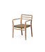 GOMMAIRE Outdoor Meubels | Organic Living Stablebar lenestol Jared | Teak naturgrå / PE-flettet antikk marihuana