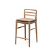 GOMMAIRE Outdoor | Organic Living Barhocker Jared | Teakholz Naturgrau / PE-Geflecht Antikgrün