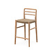 GOMMAIRE Outdoor | Organic Living Barstol Jared | Teak Naturgrå / PE-flettet antikk marihuana