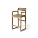 GOMMAIRE Outdoor | Organic Living Silla de bar Sally | Teca gris natural