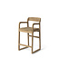 GOMMAIRE Outdoor Meubels | Organic Living Silla de bar Sally | Teca gris natural