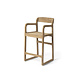 GOMMAIRE Outdoor | Organic Living Sgabello da bar Sally | Teak grigio naturale