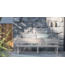 GOMMAIRE Outdoor Meubels | Organic Living Panchina da parco Oslo grande | Teak grigio naturale