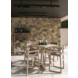 GOMMAIRE Outdoor | Organic Living Barhocker Sally | Teakholz Naturgrau