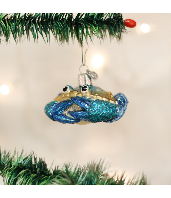 Old World Christmas Crabe bleu | décoration de Noël