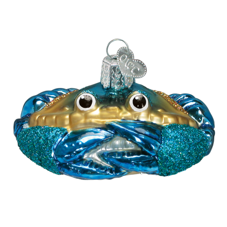 Old World Christmas Crabe bleu | décoration de Noël