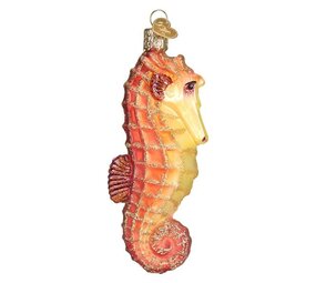 Old World Christmas Cavalluccio marino arancione | Ornamento di Natale Old World Christmas Cavalluccio marino arancione | Ornamento di Natale