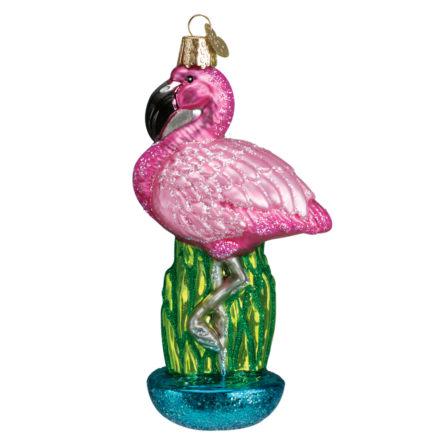 Flamingo vector illustratie met de hand getekende doodle stijl