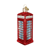 Old World Christmas Cabina telefonica inglese | Ornamento di Natale