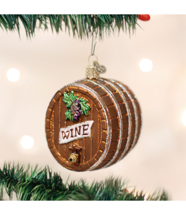 Old World Christmas Wine barrel | Christmas ornament