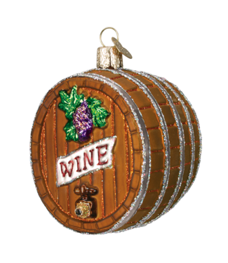 Old World Christmas Wine barrel | Christmas ornament