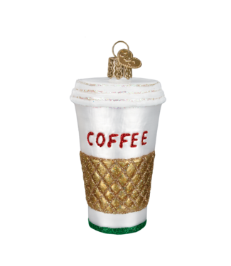 Old World Christmas Caffè da asporto | Ornamento di Natale