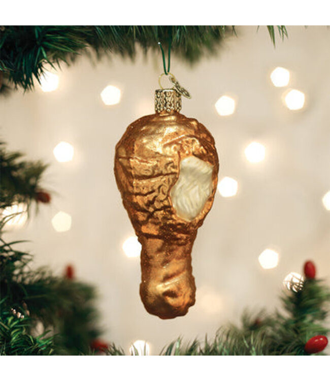 Old World Christmas Fried Chicken Drumstick | Christmas ornament