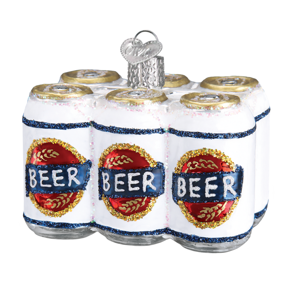 Old World Christmas Six Pack Beer | Christmas ornament Old World Christmas Six Pack Beer | Christmas ornament