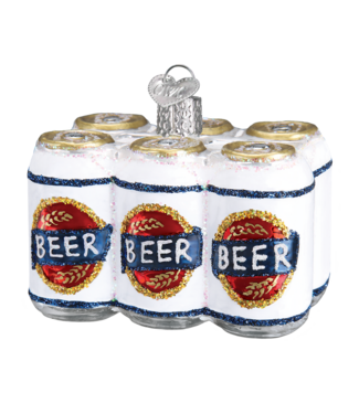 Old World Christmas Six Pack Beer | Christmas ornament