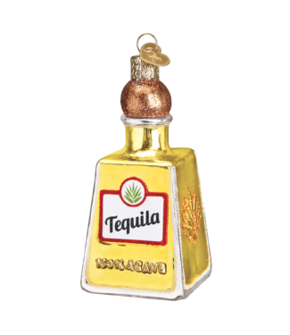 Old World Christmas Botella de tequila | Decoración navideña