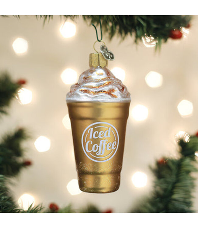 Old World Christmas Café helado | Decoración navideña