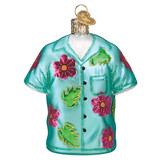 Old World Christmas Camicia hawaiana | Ornamento di Natale