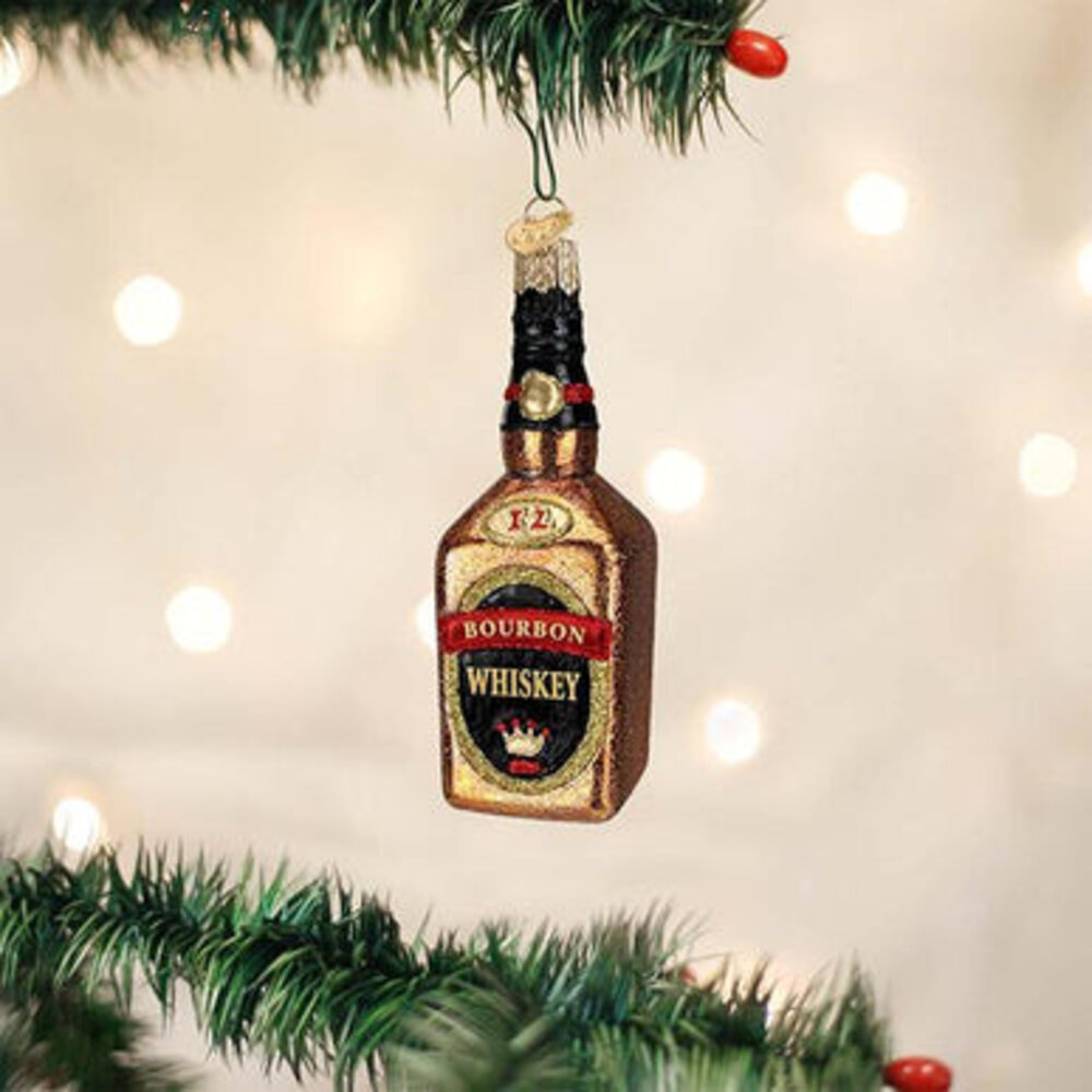 Old World Christmas Bourbon-Flasche | Weihnachtsschmuck Old World Christmas Bourbon-Flasche | Weihnachtsschmuck