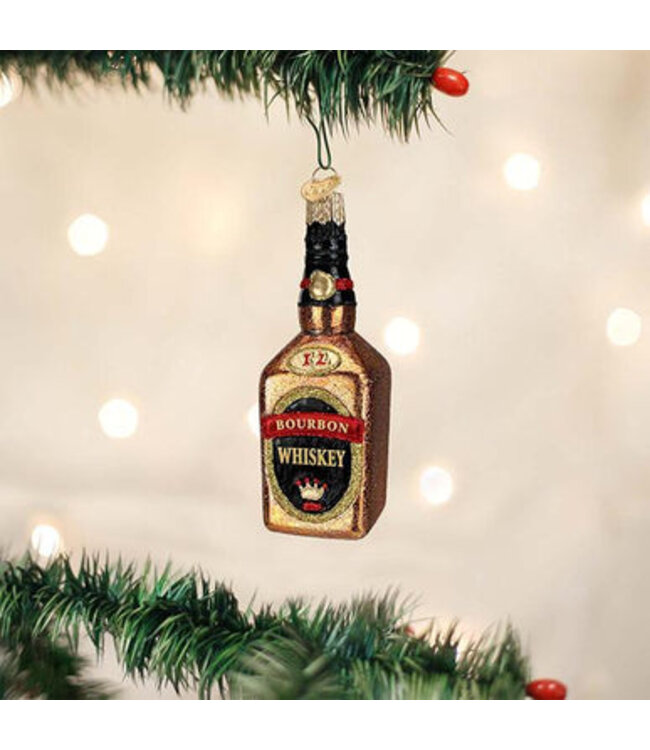 Old World Christmas Bouteille de Bourbon | décoration de Noël