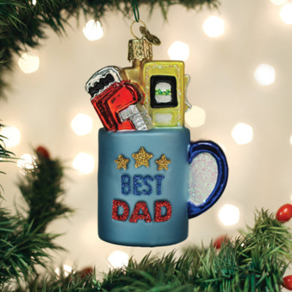 Old World Christmas Best Dad Mok | Kerst ornament Old World Christmas Best Dad Mok | Kerst ornament