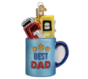 Old World Christmas Bester Papa Becher | Weihnachtsschmuck Old World Christmas Bester Papa Becher | Weihnachtsschmuck