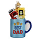 Old World Christmas Bester Papa Becher | Weihnachtsschmuck Old World Christmas Bester Papa Becher | Weihnachtsschmuck