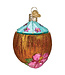 Old World Christmas Bebida de coco tropical | Decoración navideña