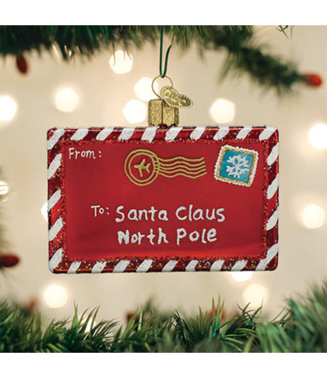 Old World Christmas Brief aan de Kerstman | Kerst ornament