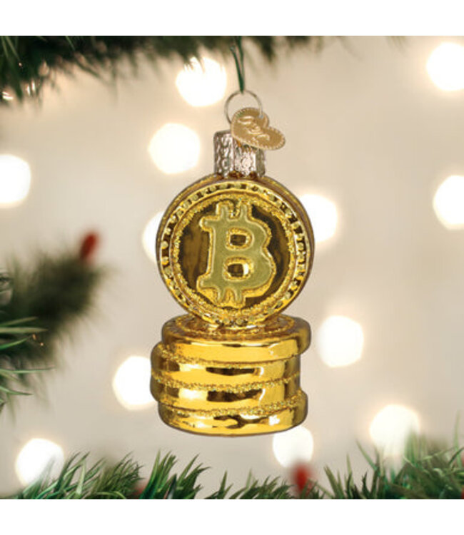 Old World Christmas Bitcoin | décoration de Noël