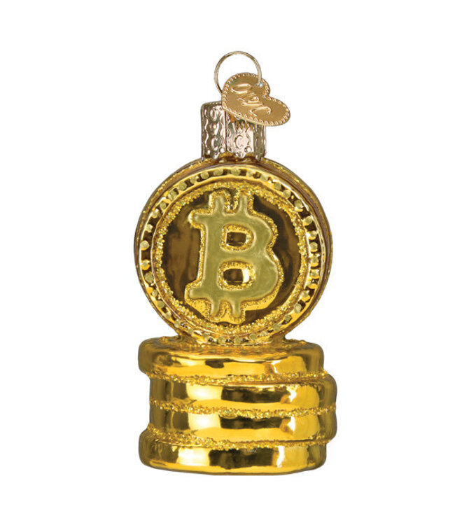Old World Christmas Bitcoin | décoration de Noël
