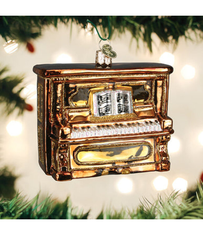 Old World Christmas Opprettstående piano Brun | julepynt