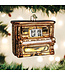 Old World Christmas Piano vertical marrón | Decoración navideña