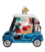Old World Christmas Carro de golf Papá Noel | Decoración navideña