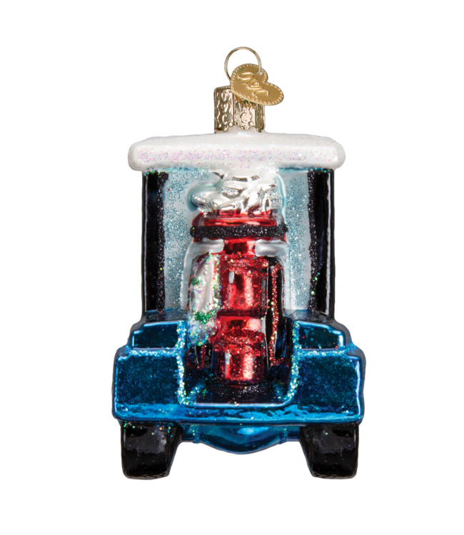Old World Christmas Golf Cart Santa | julepynt