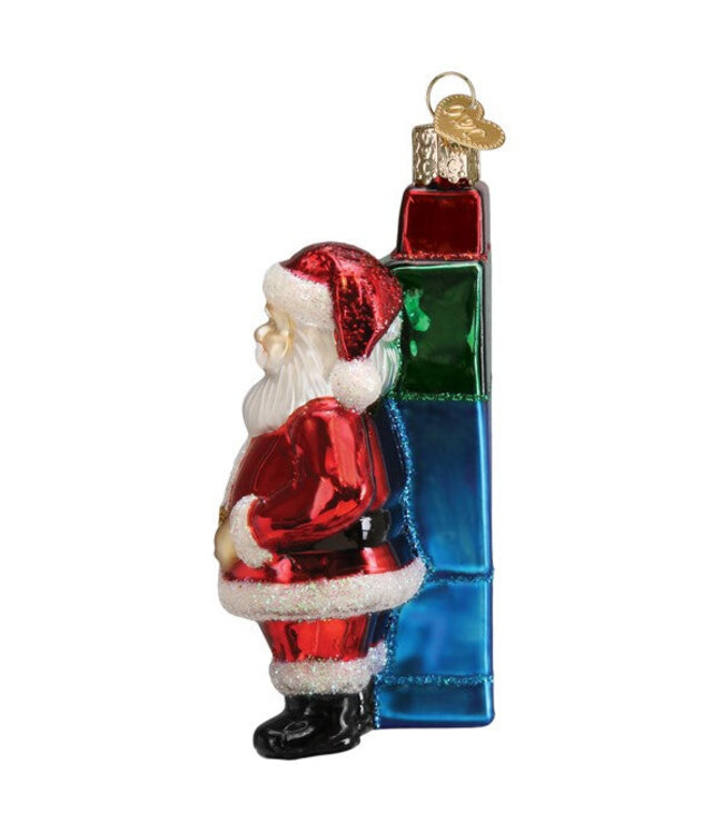 Old World Christmas Kerstman A.I. Lijst Bot | Kerst ornament
