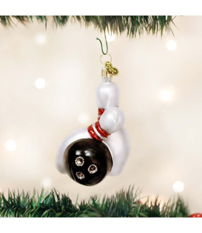 Old World Christmas Boule de bowling et épingles | décoration de Noël