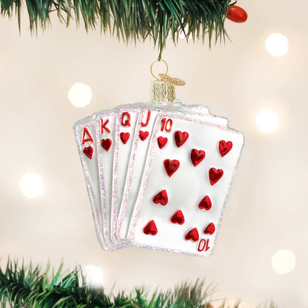 Old World Christmas Royal Flush Poker | Weihnachtsschmuck Old World Christmas Royal Flush Poker | Weihnachtsschmuck