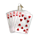 Old World Christmas Poker Scala Reale | Ornamento di Natale