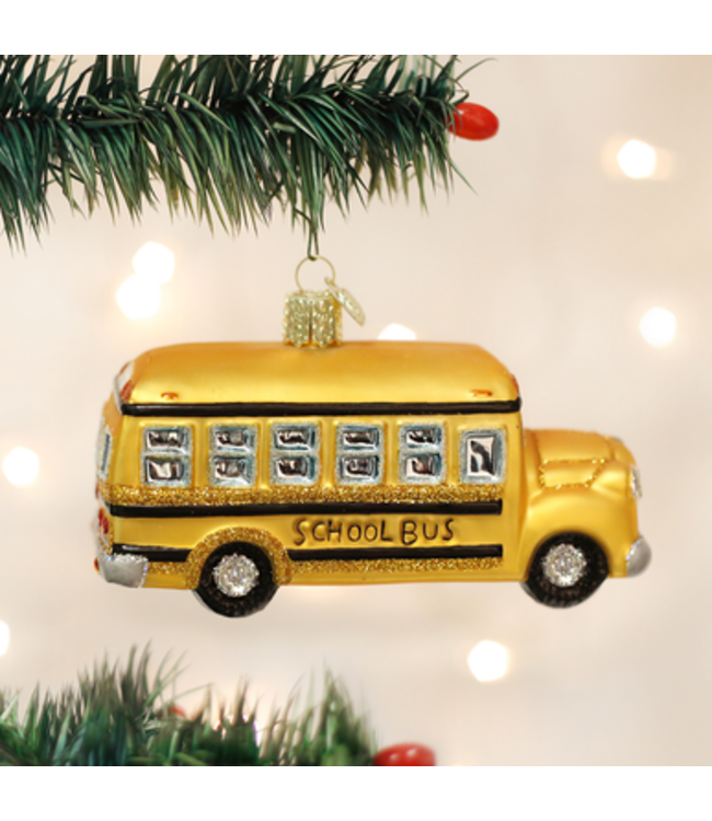 Old World Christmas Skolebuss | julepynt